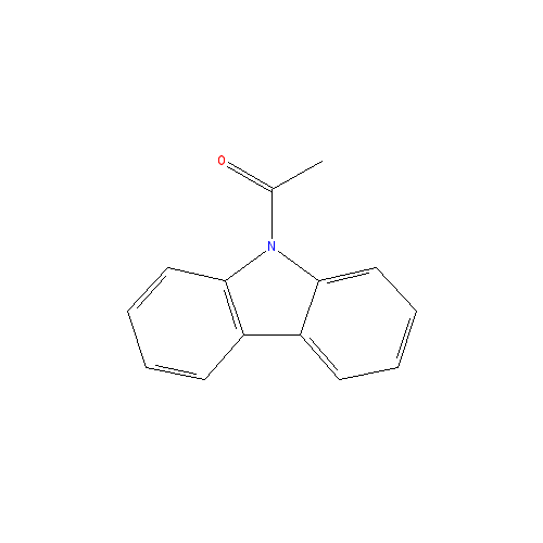 Chemical structure of 9-Acetyl-9H-carbazole