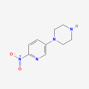 Chemical structure of 1-(6-Nitropyridin-3-yl)piperazine