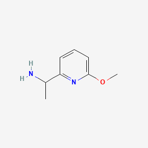 Chemical structure of 1-(6-Methoxypyridin-2-yl)ethanamine