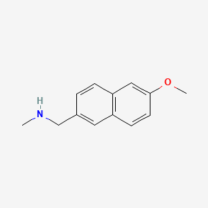 Chemical structure of 1-(6-methoxynaphthalen-2-yl)-N-methylmethanamine