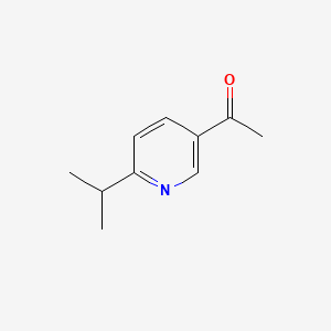 Chemical structure of 1-(6-Isopropylpyridin-3-yl)ethanone