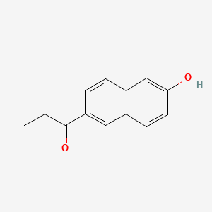 Chemical structure of 1-(6-hydroxy-2-naphthyl)-propan-1-one