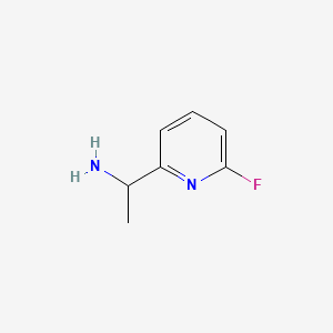 Chemical structure of 1-(6-Fluoropyridin-2-yl)ethan-1-amine