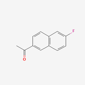 Chemical structure of 1-(6-Fluoronaphthalen-2-yl)ethanone