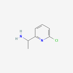 Chemical structure of 1-(6-Chloropyridin-2-yl)ethanamine