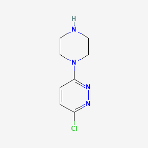 Chemical structure of 3-Chloro-6-(1-piperazinyl)pyridazine