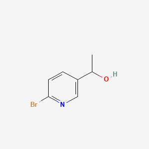 Chemical structure of 1-(6-Bromopyridin-3-yl)ethanol