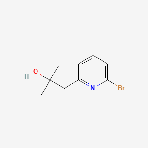 Chemical structure of 1-(6-Bromopyridin-2-yl)-2-methylpropan-2-ol