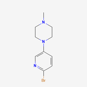Chemical structure of 1-(6-Bromo-3-pyridyl)-4-methylpiperazine