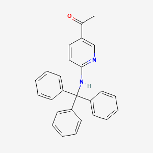 Chemical structure of 5-Acetyl-2-tritylamino pyridine