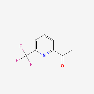 Chemical structure of 1-(6-(Trifluoromethyl)pyridin-2-yl)ethanone