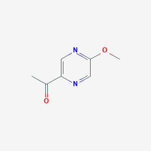 Chemical structure of 1-(5-Methoxypyrazin-2-yl)ethanone