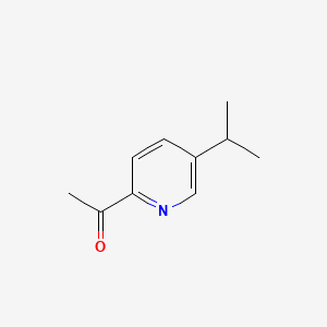 Chemical structure of 1-(5-Isopropylpyridin-2-yl)ethanone