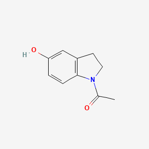 Chemical structure of 1-(5-Hydroxyindolin-1-yl)ethanone