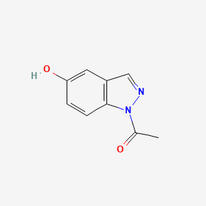 Chemical structure of 1-(5-hydroxy-1H-indazol-1-yl)-Ethanone