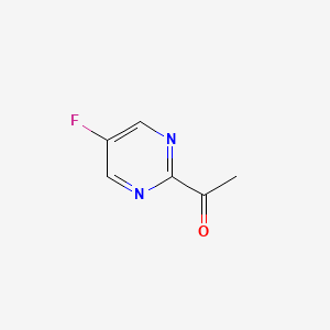 Chemical structure of 1-(5-fluoropyrimidin-2-yl)ethanone