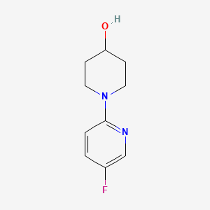 Chemical structure of 1-(5-Fluoropyridin-2-yl)piperidin-4-ol