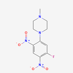 Chemical structure of 1-(5-Fluoro-2,4-dinitrophenyl)-4-methylpiperazine