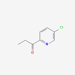 Chemical structure of 1-(5-Chloropyridin-2-yl)propan-1-one