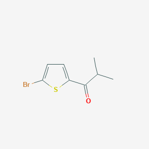 Chemical structure of 1-(5-Bromothiophen-2-yl)-2-methylpropan-1-one