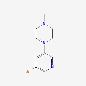 Chemical structure of 1-(5-Bromopyridin-3-yl)-4-methylpiperazine