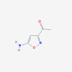 Chemical structure of 1-(5-Aminoisoxazol-3-yl)ethanone