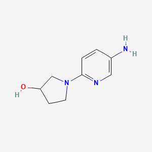 Chemical structure of 1-(5-amino-2-pyridinyl)-3-pyrrolidinol