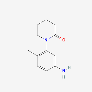 Chemical structure of 1-(5-amino-2-methylphenyl)piperidin-2-one