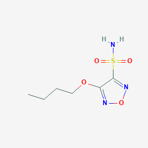 Chemical structure of 1-(5-amino-1,3,4-thiadiazol-2-yl)butane-1,2,3,4-tetrol