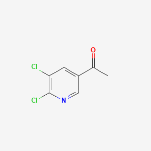 Chemical structure of 1-(5,6-Dichloropyridin-3-yl)ethanone