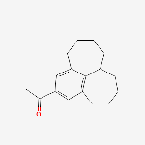 Chemical structure of 1-(5,6,7,7a,8,9,10,11-octahydro-4H-benzo[ef]heptalen-2-yl)ethanone