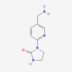 Chemical structure of 1-(5-(aminomethyl)pyridin-2-yl)imidazolidin-2-one