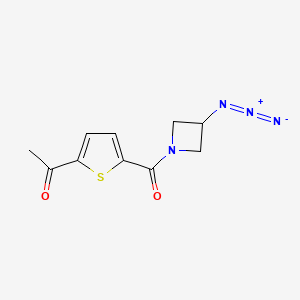 Chemical structure of 1-(5-(3-azidoazetidine-1-carbonyl)thiophen-2-yl)ethan-1-one