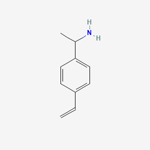 Chemical structure of 1-(4-Vinylphenyl)ethanamine