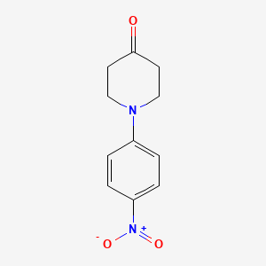 Chemical structure of 1-(4-Nitrophenyl)piperidin-4-one