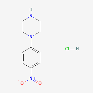Chemical structure of 1-(4-Nitrophenyl)Piperazine Hydrochloride