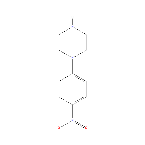 Chemical structure of 1-(4-Nitrophenyl)piperazine