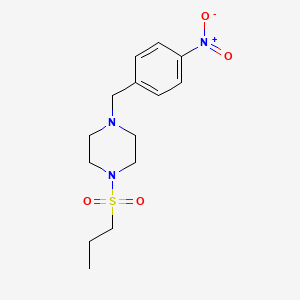 Chemical structure of 1-(4-Nitrobenzyl)-4-(propylsulfonyl)piperazine