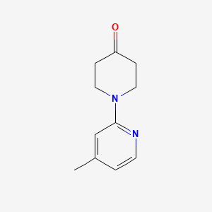 Chemical structure of 1-(4-Methylpyridin-2-yl)piperidin-4-one