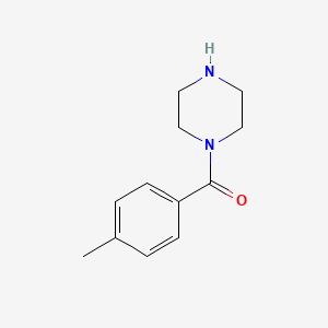Chemical structure of 1-(4-Methylbenzoyl)piperazine