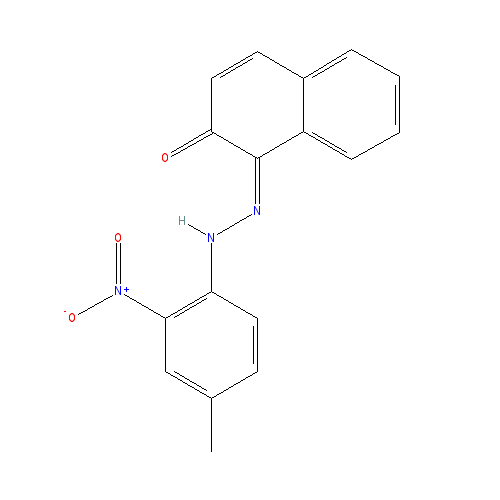Chemical structure of Toluidine Red