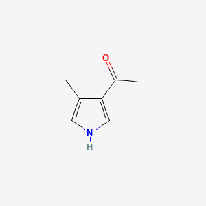 Chemical structure of 1-(4-Methyl-1H-pyrrol-3-yl)ethanone