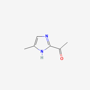 Chemical structure of 1-(4-Methyl-1H-imidazol-2-yl)ethanone