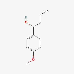 Chemical structure of 1-(4-Methoxyphenyl)butan-1-ol