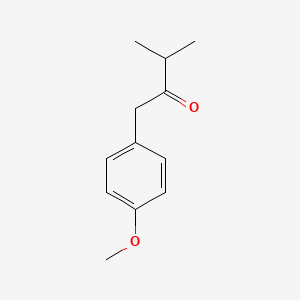 Chemical structure of 1-(4-Methoxyphenyl)-3-methylbutan-2-one