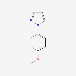 Chemical structure of 1-(4-Methoxyphenyl)-1H-pyrazole
