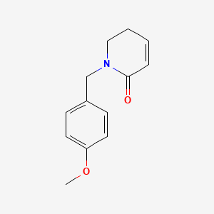 Chemical structure of 1-(4-Methoxybenzyl)-5,6-dihydropyridin-2(1H)-one