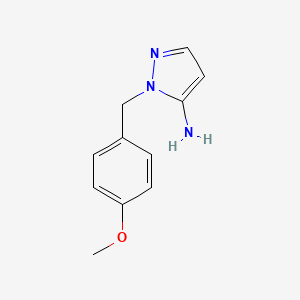 Chemical structure of 1-(4-Methoxybenzyl)-1H-pyrazol-5-amine