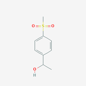 Chemical structure of 1-(4-Methanesulfonylphenyl)ethan-1-ol