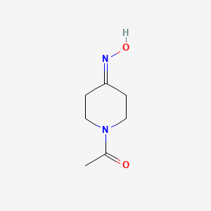 Chemical structure of 1-(4-Hydroxyiminopiperidin-1-yl)ethanone